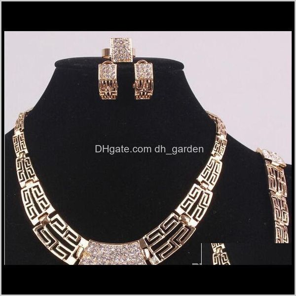 

bracelet, & sets jewelry crystal ancient egyptian cture wedding bridal party necklace bracelet earrings ring drop delivery 2021 sfhox, Black