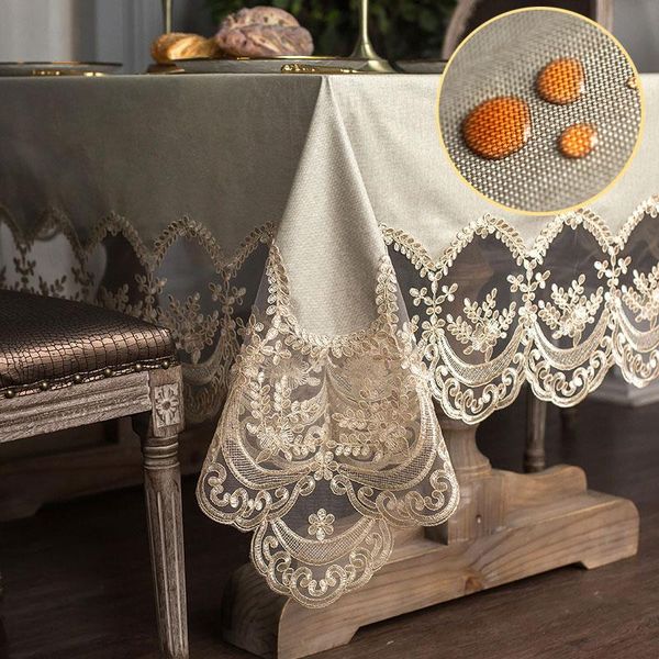 

european lace table cloth waterproof pvc rectangular square party event dining coffee cover home decoration oilproof
