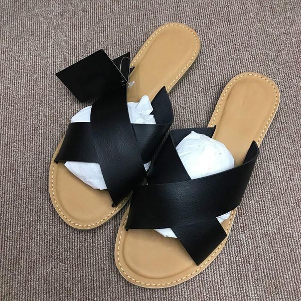 

slippers drop summer women shoes 2021 fashion sandals flip flops beach flat female slides black casual plus size