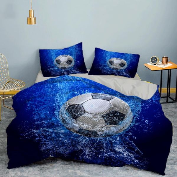 

bedding sets zeimon creative 3d set luxury duvet cover  king single size football sport design polyester home decor