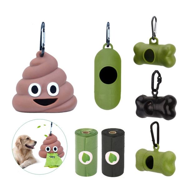 Dispenser per sacchetti per rifiuti per trasportino per cani Verde Nero Accessorio per animali domestici Cat Piccoli attrezzi Porta cacca