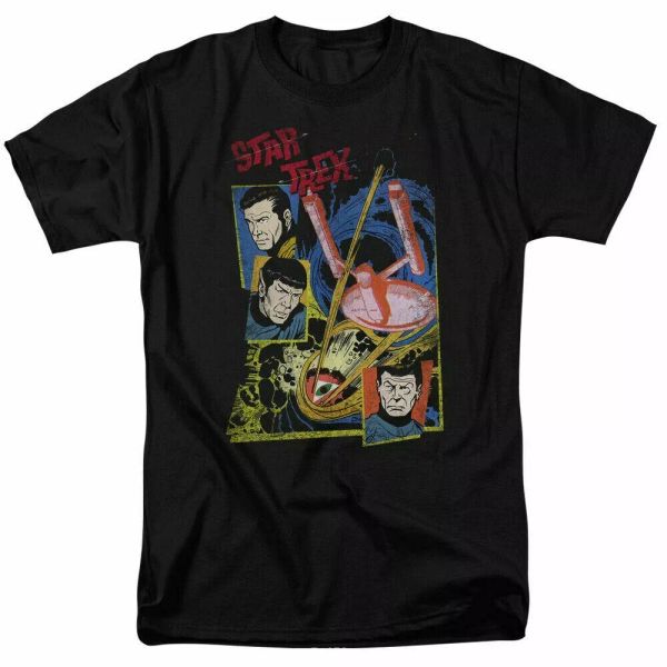 

Star Trek Eye Of The Storm T Shirt Licensed Sci-Fi TV Classic Tee New Black, White;black