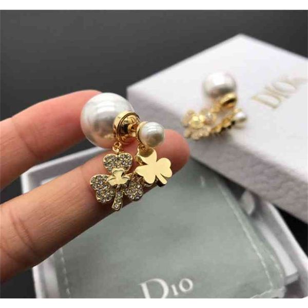 

87% off wholesale shop family's new april grass pearl earrings, Golden