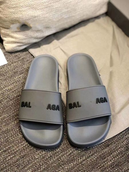 

paris 2021 sliders mens womens summer sandals beach slippers ladies flip flops loafers black white blue slides chaussures shoes mjk0002
