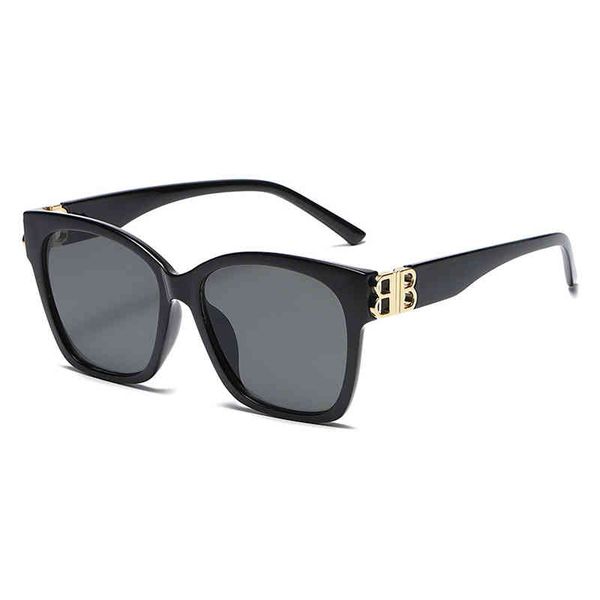 

new fashion pc plastic sun glass oversized sunglass for female, White;black