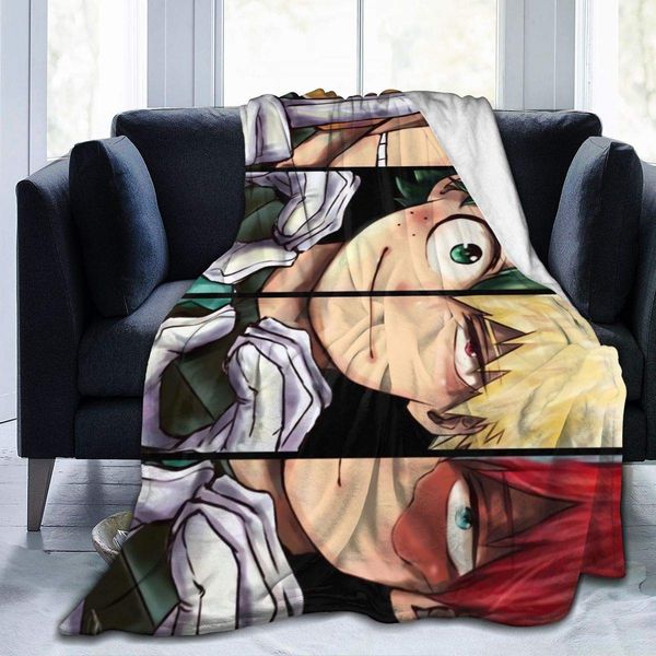 

My Hero Academia Blanket Sherpa Throw Blanket Flannel Fleece Couch Quilted Blankets for Kids Adults for Thanksgiving Halloween