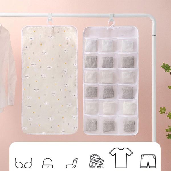 

storage bags bag household goods underwear hanging nordic style socks dot printing