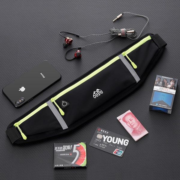

foldable large capacity sports running waist pack outdoor fitness belt zipper pocket bag case women men fanny phone pouch bags