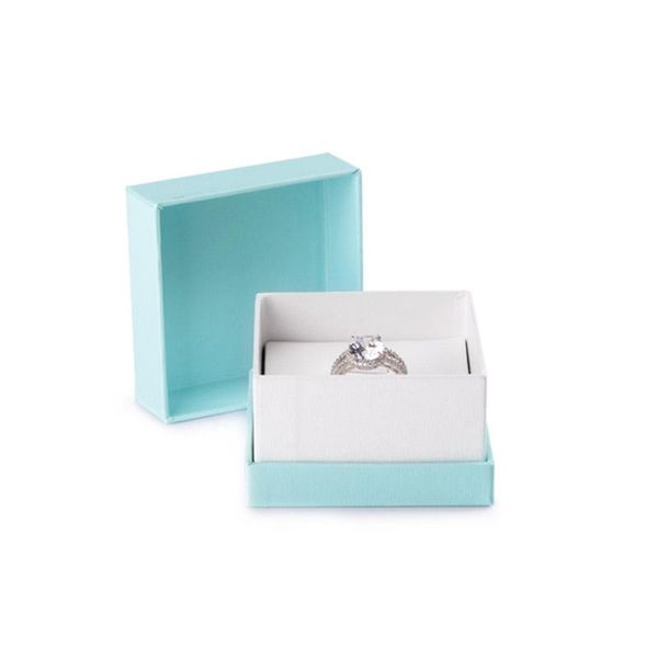 

jewelry pouches, bags oirlv box imitation leather paper world cover ring necklace bracelet packaging gift blue and white custom, Pink;blue