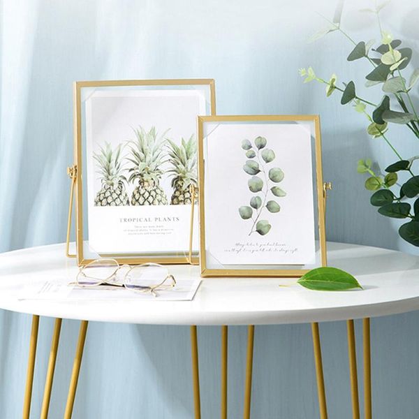 

frames 1pc nordic style metal wall po frame geometric glass wrought desks/m/l size