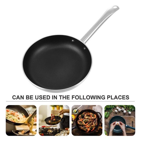 

pans 1 pc korean aluminum steak frying pan for household use non-stick