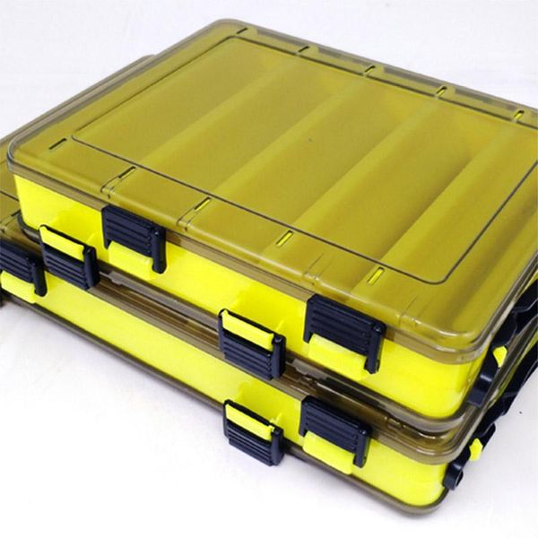 

portable double side fishing lure hook bait tackle storage box hard case whshopping accessories