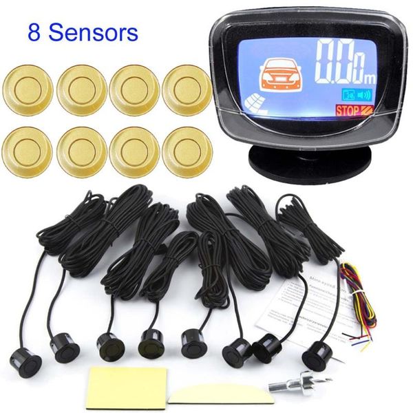 

car rear view cameras& parking sensors 8 9 colors to choose reverse backup alarm system lcd display monitor