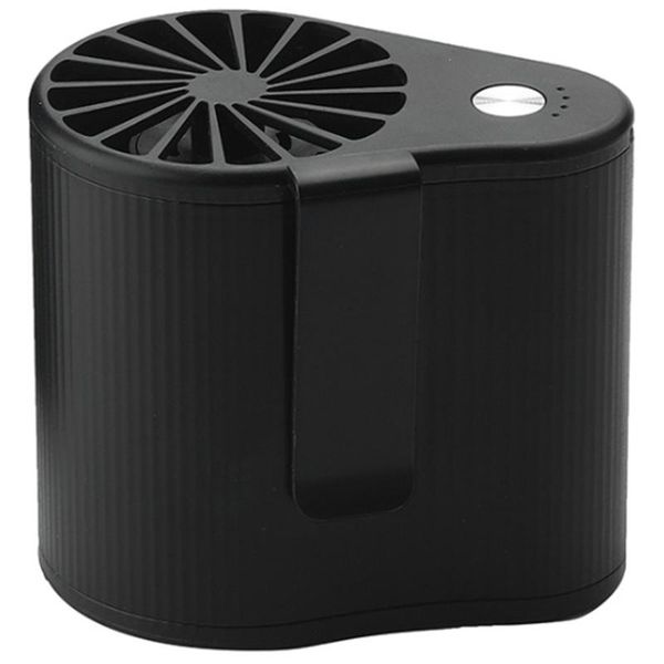 

electric fans tod-mini waist hanging fan super powerful airflow portable air conditioning suit rechargeable battery 3 speed setting black