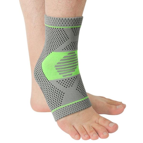 

ankle support 1pc sport brace protector compression pad elastic nylon strap for football basketball running, Blue;black