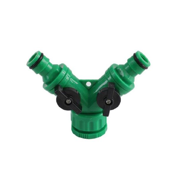 

irrigation 2 way tap garden valve hose pipe splitter quick connector adapter 4/6" 1pcs watering equipments