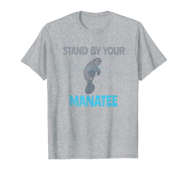 

stand by your manatee cute sea cow gift t-shirt, White;black