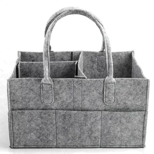

diaper bags multi-slots felt baby nappy milk bottle storage basket case organizer folding maternity handbag infant mummy