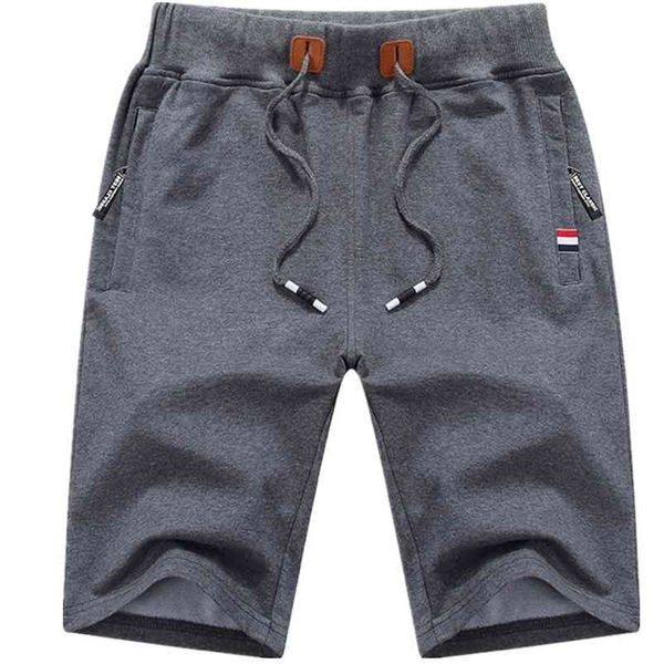 

large men's shorts elastic summer breeches 5xl big size clothing nylon black grey sweat plus 210714, White;black