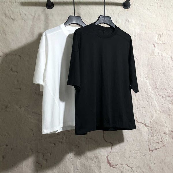 

oneofyou black solid stitching loose t-shirt over size high street 5 / sleeve ro men's and women's short sleeves 0d6x, White;black