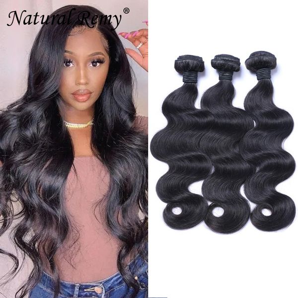 

body wave 10a 100% pervain human hair natural color 8-30inch, Black