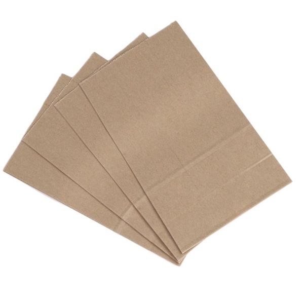 

gift wrap 100pcs kraft paper bag bakery bags candy food packaging takeaway toast bread 21x12x7cm (yellow)