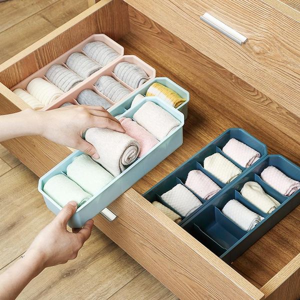 

multifunctional underwear storage box plastic division bra finishing household socks drawers