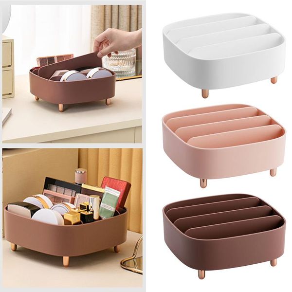 

eyebrow tools & stencils beauty makeup power box blush eye shadow holder - 4 grid to hold lipsticks storage container