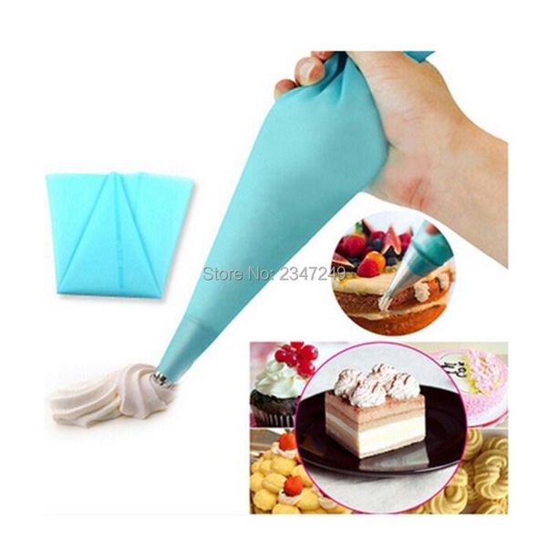 

cake tools 1 piece reusable silicone icing piping cream pastry bag dessert decorators cupcake decorating