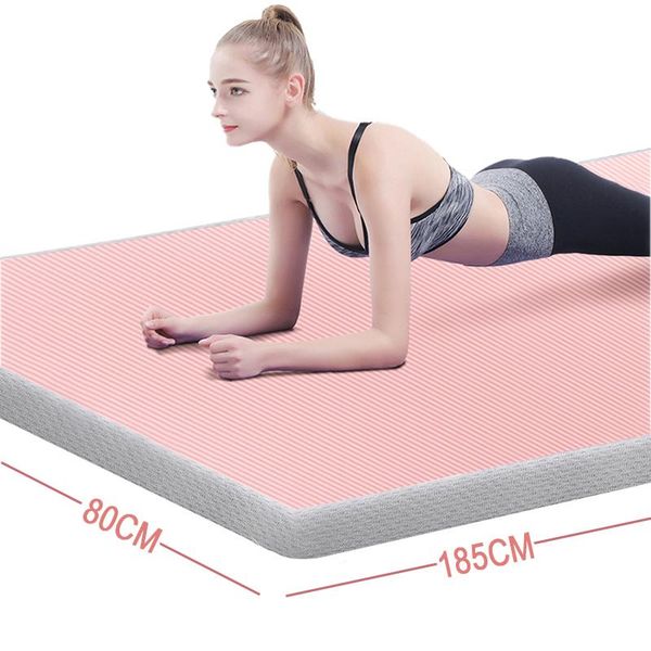 

yoga mats 185 * 80cm 15mm edging lengthened and thickened mat men's special fitness pilates exercise healthy