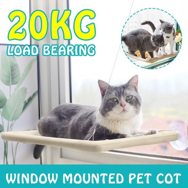 

cat beds & furniture 20kg cute pet hanging hammock window mounted bed comfortable seat shelf 55cm x 35cm
