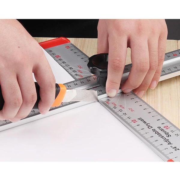 

professional hand tool sets 60cm t-type ruler high precision angle woodworking scribe drawing marking gauge crossed-cut multi-function measu