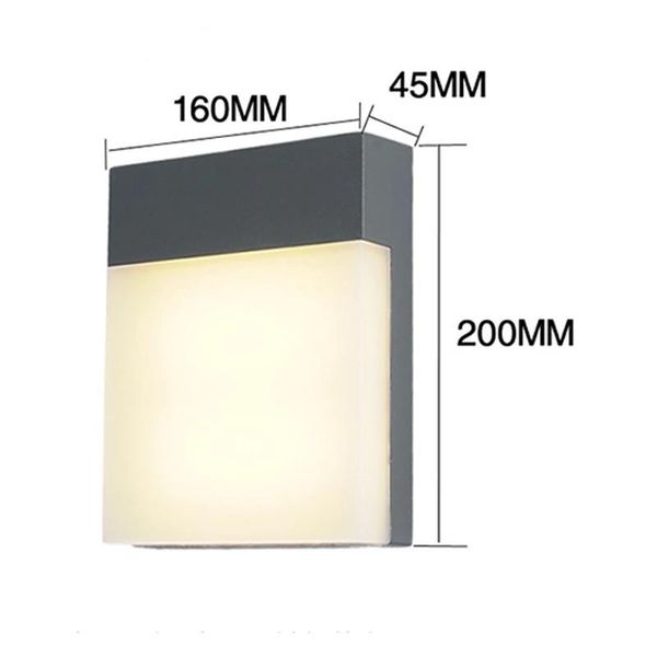 

outdoor wall lamps led lamp garden light waterproof ip65 lighting fixture modern courtyard corridor decor sconce ac85-265v