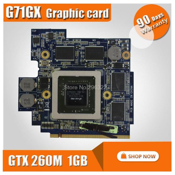 

motherboards craphic/video card for asus g71g g71gx g72gx pn 69n0fhv11b02-01 gtx 260m gtx260m g92-751-b1 60-nvzvg1000-a02 ddr3 1gb mxm vga