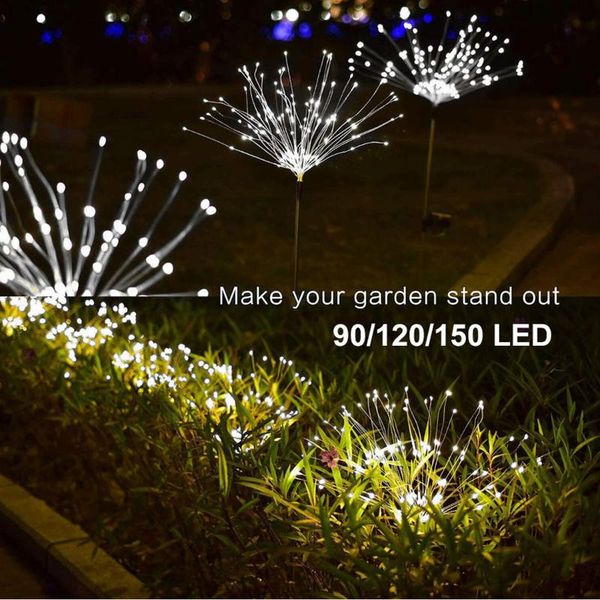 

solar lamps garden decoration outdoor waterproof decor lamp 90/120/150 led s powered by light