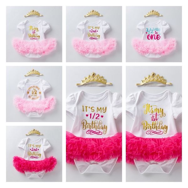 0-2 Jahre Baby Mädchen Kleidung Einhorn Party Tutu Mädchen Kleid Neugeborene BabyMädchen 1. Geburtstag Outfits Kleinkind Boutique Kleidung