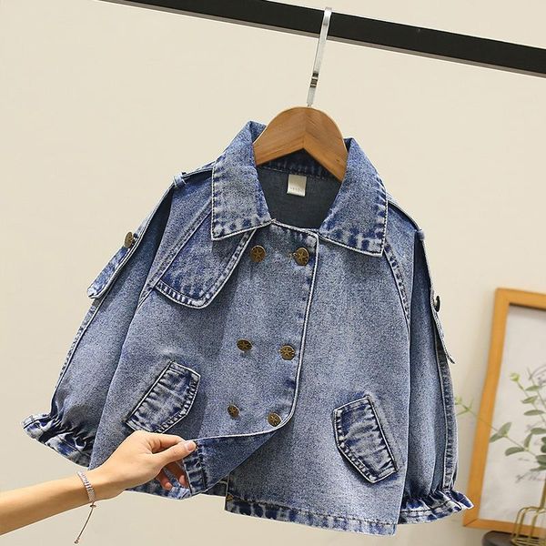 

jackets dx03568 girls' tooling back lace denim jacket, Blue;gray