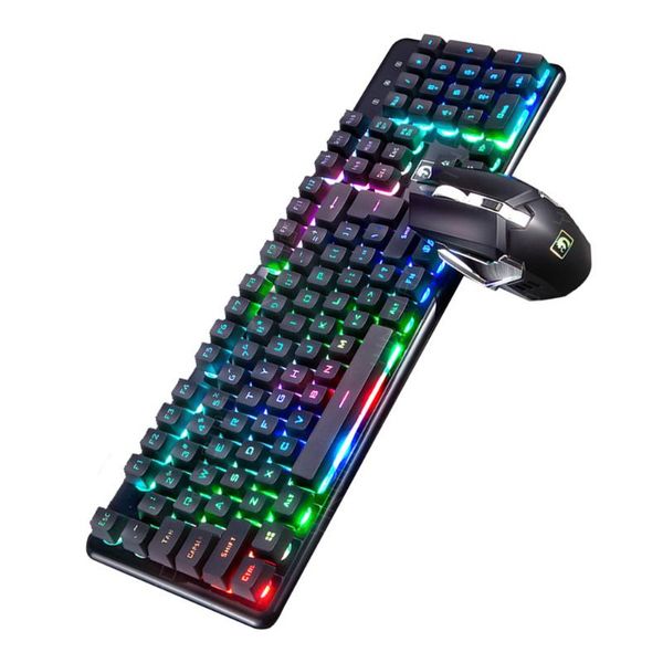

keyboard mouse combos 1 set pc gamer mechanical gaming combo rainbow backlit
