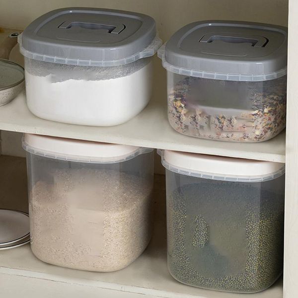 

tools pp sealed rice bucket household metering miscellaneous grain plastic transparent storage box