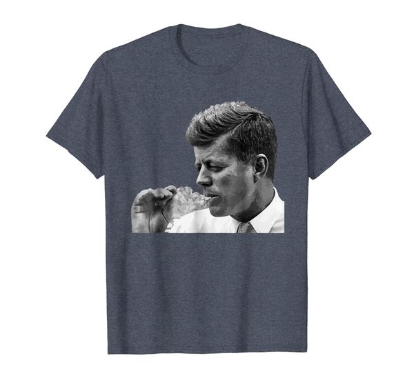 

jfk john f kennedy cigar smoking smoker t-shirt, White;black