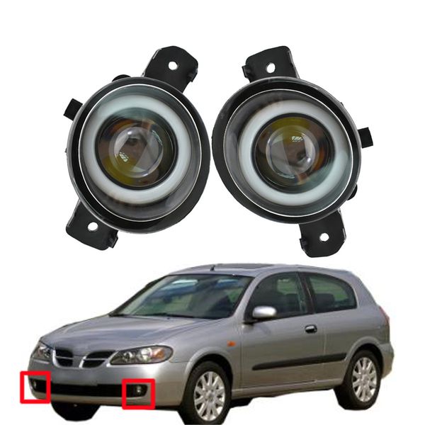 Fendinebbia per Nissan Almera 2II Berlina Hatchback (N16) 2001-2006 2 x Accessori per auto Fari DRL a LED di alta qualità Lampada