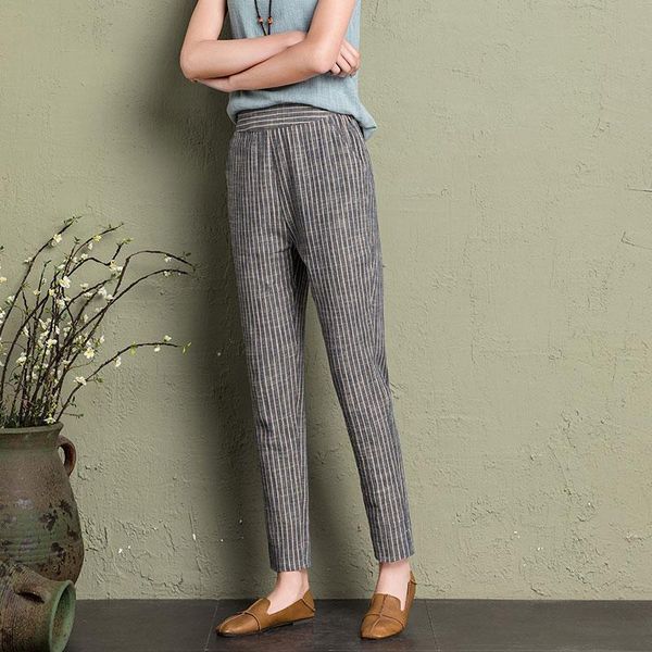 

women's pants & capris striped harem women, Black;white