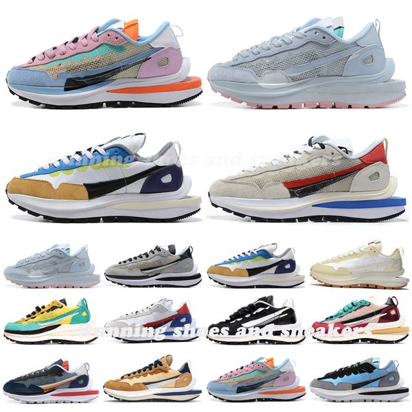 

2023 blaze waffle vaporwaffle running shoes mens womens nylon white black sail gum sesame game royal fragment grey blue void ldv