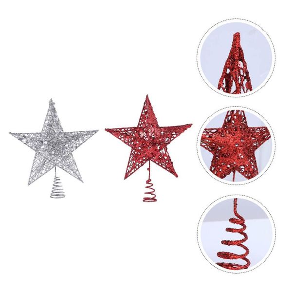 

christmas decorations 2pcs pentastar ornament treeadornment creative tree er star