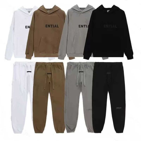 

2022 men's and women's official designer tracksuit men womens hoodies pants european american style street reflective, Black
