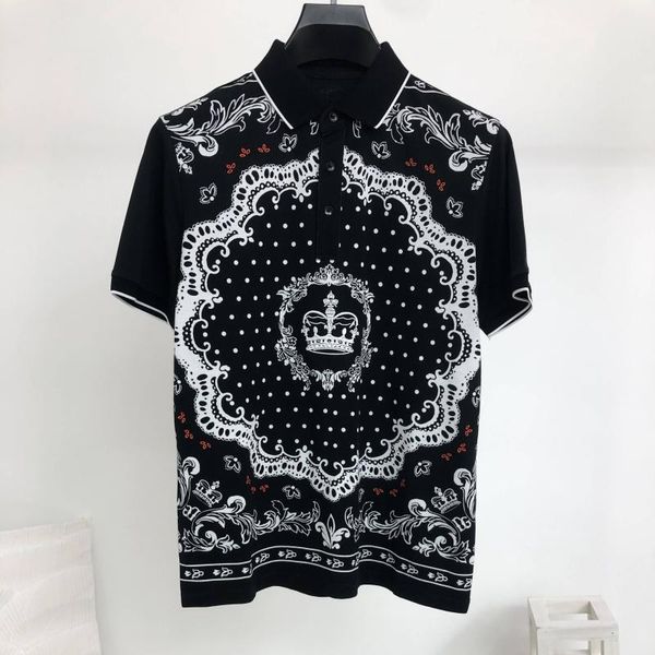 

men's polos europe style summer embroidery shirts b849, White;black