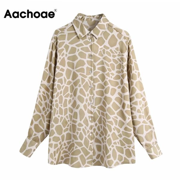 

leopard print blouse women long sleeve office satin shirt turn down collar lady fashion tunic spring autumn blusas 210413, White