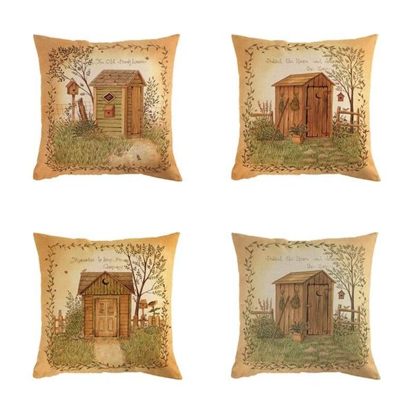 

cushion/decorative pillow 45*45cm cushion cover the old back house linen/cotton flower design case home decorative seat