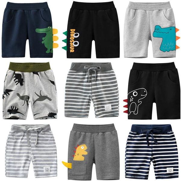 

cotton sport shorts for 1-9 years children kids summer pants with dinosaur cartoon embroidery knickers baby boy girls boutique clothing trac