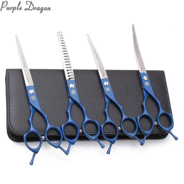 

dog grooming suit 6.5" 7" 440c scissors straight thinning shears up&down curved professional pet z3009
